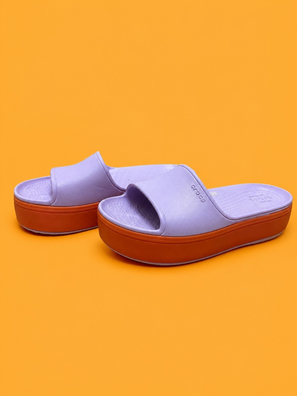 CROCS CROCBAND PLATFORM SLIDE W8